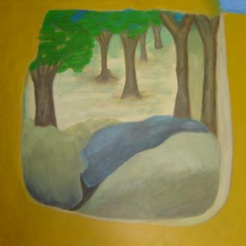 绘画 标题为“floresta” 由Angelina Martinho, 原创艺术品