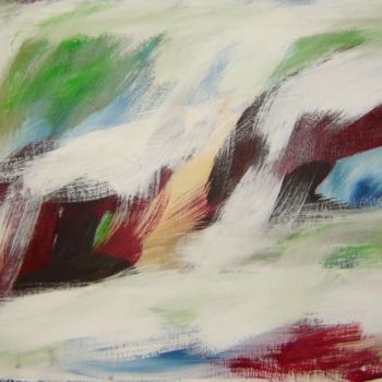 Painting titled "Ilhas na corrente 57" by Angelina Martinho, Original Artwork