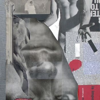 Collages getiteld "Mode - Black Reign" door F Allen Moss, Origineel Kunstwerk