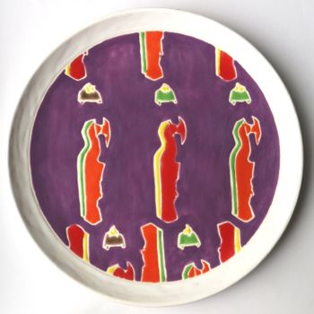 设计 标题为“Assiette en céramiq…” 由Fanche Le Reste, 原创艺术品, 陶瓷