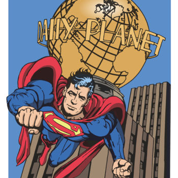 "Superman Saves The…" başlıklı Dijital Sanat Peter Melonas tarafından, Orijinal sanat, 2D Dijital Çalışma