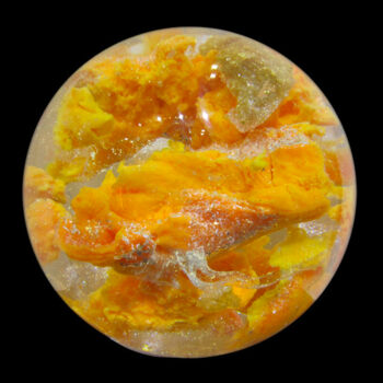 Escultura titulada "Planet Jupiter en c…" por Fanfan Plasticienne, Obra de arte original, Resina
