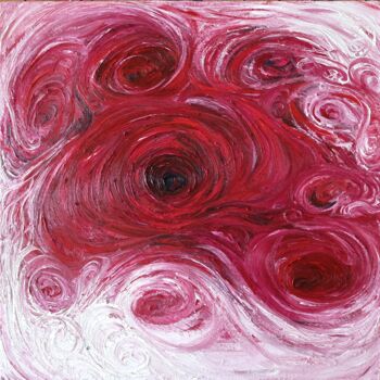 Картина под названием "The circle Ⅱ" - Fangyuan Zhang, Подлинное произведение искусства, Масло