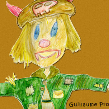 Disegno intitolato "Guillaume Provost" da Fanie Lefebvre (Multicol'Art), Opera d'arte originale