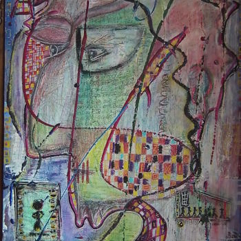 Painting titled "Influences" by Fannie Lagarta, Original Artwork, Pastel