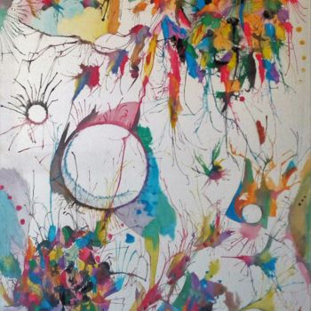 Painting titled "Ma terre" by Fanny Touchet, Original Artwork