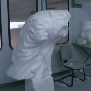 Скульптура под названием "busto de medico par…" - Fanny Vieira, Подлинное произведение искусства