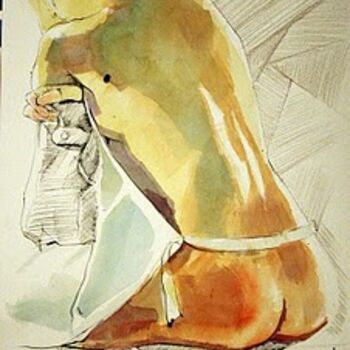 Pintura intitulada "aguarela" por Fanny Vieira, Obras de arte originais