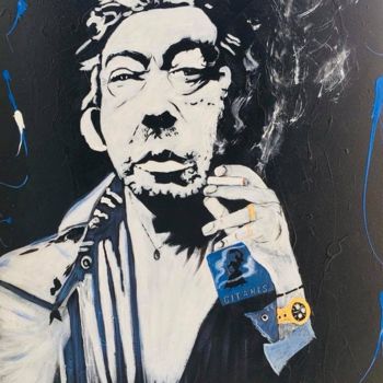 Painting titled "Gainsbourg" by Fanny Lorenzetti, Original Artwork