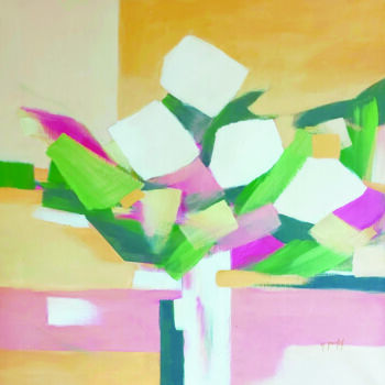 Картина под названием "Cocktail" - Fanou Montel, Подлинное произведение искусства, Акрил Установлен на Деревянная рама для н…
