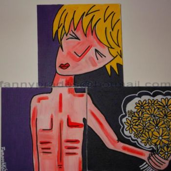 Peinture intitulée "Shame Valentin" par Fanouchka, Œuvre d'art originale, Huile