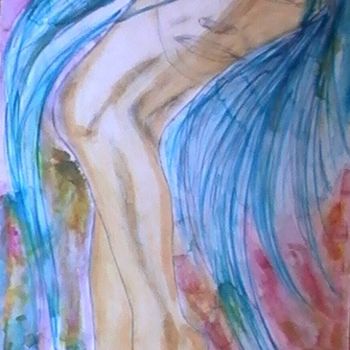 Painting titled "elles mes jambes" by Free Butterfly, Original Artwork