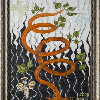 Malerei mit dem Titel "Seele: Der Aufstieg…" von Farben Airs ( F.Air'S ), Original-Kunstwerk, Öl Auf Keilrahmen aus Holz mon…