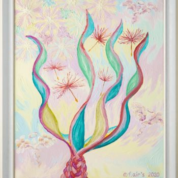 Malerei mit dem Titel "Seele: Die Freude d…" von Farben Airs ( F.Air'S ), Original-Kunstwerk, Öl Auf Keilrahmen aus Holz mon…