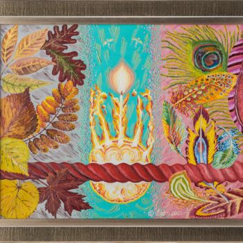 Malerei mit dem Titel "Seele: Die Springqu…" von Farben Airs ( F.Air'S ), Original-Kunstwerk, Öl Auf Keilrahmen aus Holz mon…