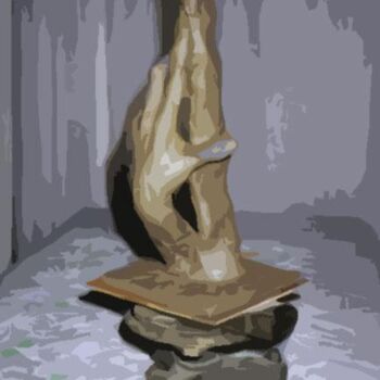 Sculpture titled "sculpture-main2-lib…" by Farid Ait Aoudia, Original Artwork
