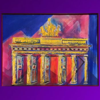 Painting titled "Brandenburger Tor" by Farid Jabado, Original Artwork, Acrylic
