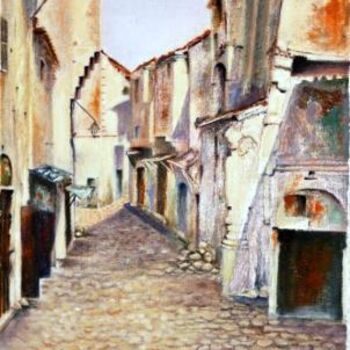Painting titled "Ancienne ruelle de…" by Farida Benmahmoud, Original Artwork