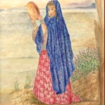 Peinture intitulée "La La danseuse des…" par Farida Benmahmoud, Œuvre d'art originale