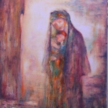 Painting titled "Infinie tendresse (…" by Farida Benmahmoud, Original Artwork