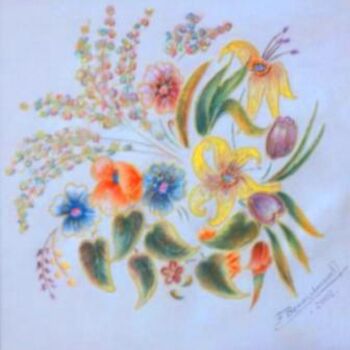 Peinture intitulée "Bouquet 4 (huile su…" par Farida Benmahmoud, Œuvre d'art originale