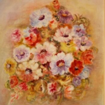 Peinture intitulée "Bouquet 5 (huile su…" par Farida Benmahmoud, Œuvre d'art originale