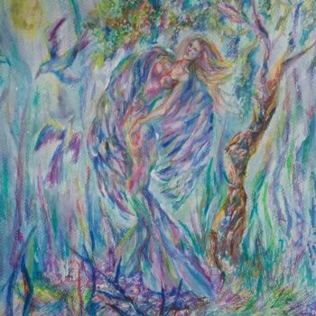 Painting titled "fallen-angel-1200.j…" by Fariel Shafee, Original Artwork