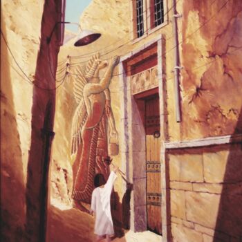 Painting titled "Somartu (1)" by Faris Al-Rawi, Original Artwork, Oil