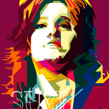 Digital Arts titled "Suzi Queen Blues Re…" by Fariza Abdurrazaq, Original Artwork, 2D Digital Work