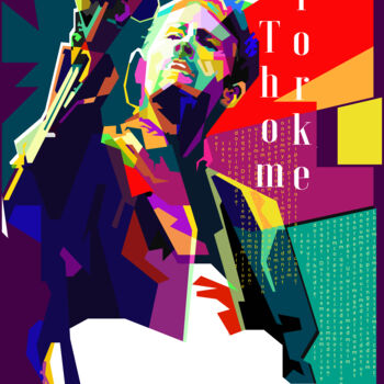 Digital Arts titled "Thom Yorke Pop Art…" by Fariza Abdurrazaq, Original Artwork, Digital Print