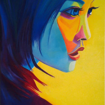 Painting titled "Natsumi" by Faro, Original Artwork, Oil