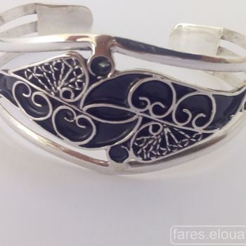 Ambacht getiteld "bracelet en filigra…" door Fares El Ouafi, Origineel Kunstwerk, Juwelen