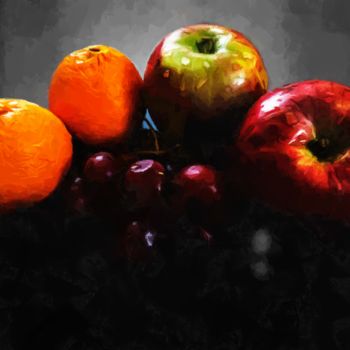 Arte digitale intitolato "Fruits" da Farthaze Shamsudeen, Opera d'arte originale, Pittura digitale