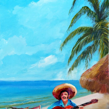 Painting titled "Tulum / Mexico" by Faruk Köksal, Original Artwork, Acrylic