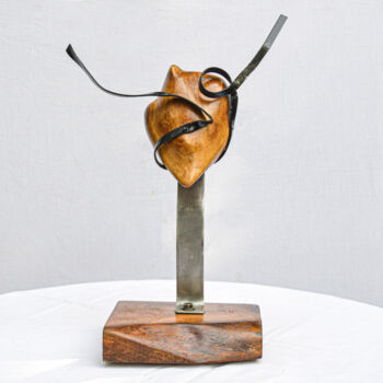 Sculpture titled "Faruk Tak  Dali 36x…" by Faruk Tak, Original Artwork, Wood