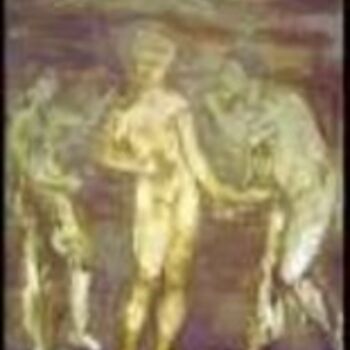 Pintura titulada "Nacimiento del mito…" por Fasanella, Obra de arte original, Oleo