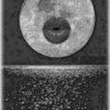 Schilderij getiteld "El beso de la luna…" door Fasanella, Origineel Kunstwerk, Olie