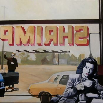 Pintura titulada "SHRIMP" por Off Olivier Fasquel, Obra de arte original