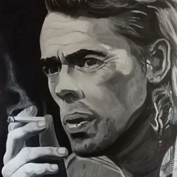 Painting titled "Brel" by Off Olivier Fasquel, Original Artwork, Acrylic