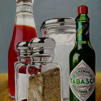 Painting titled "TABASCO" by Off Olivier Fasquel, Original Artwork, Acrylic Mounted on Wood Stretcher frame