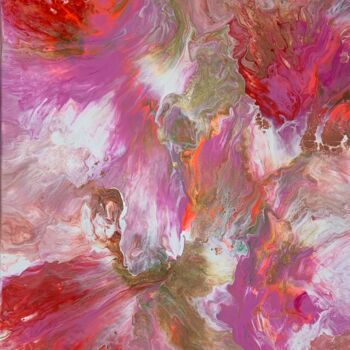 Malerei mit dem Titel "Rose" von Fatarts, Original-Kunstwerk, Acryl