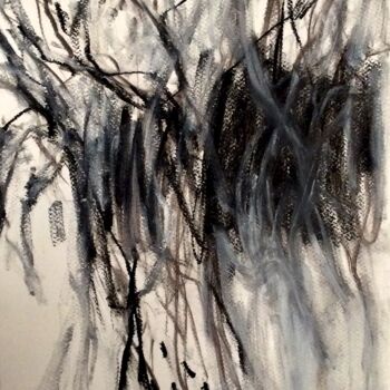 Drawing titled "Winter tree ii" by Fatima Fernandes, Original Artwork, Charcoal