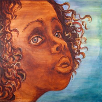 Painting titled "boucle d'or (009.jp…" by Fatima Gillet, Original Artwork, Acrylic