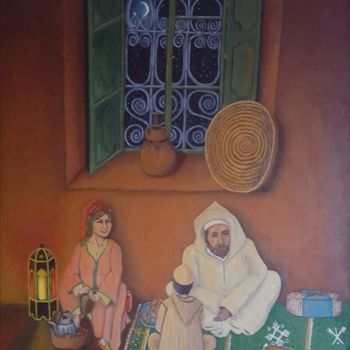 Peinture intitulée "simplicity" par Fatima Zahra, Œuvre d'art originale, Acrylique
