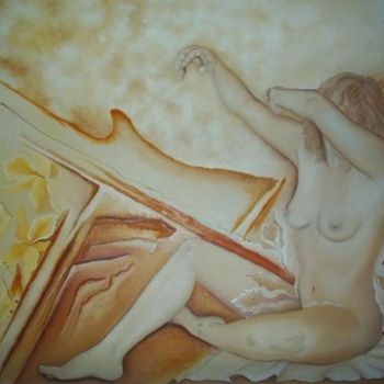 Malerei mit dem Titel "Garra de Mulher" von Fátima Ayache, Original-Kunstwerk