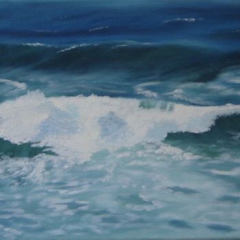 Pintura intitulada "Mar" por Maria De Fátima Gomes, Obras de arte originais