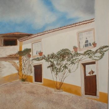 Ζωγραφική με τίτλο "Casa Portuguesa" από Maria De Fátima Gomes, Αυθεντικά έργα τέχνης