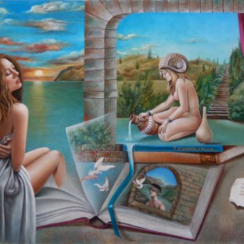 Pintura intitulada "Beleza Interior" por Fatima Marques, Obras de arte originais, Óleo