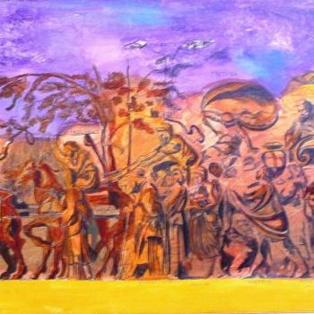 "zafer yürüyüşü" başlıklı Tablo Fatma Dirik Üner tarafından, Orijinal sanat