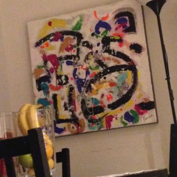 Painting titled "La vie ...deux" by F.Benrida, Original Artwork, Acrylic